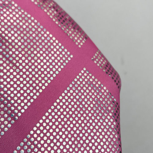 莱卡布烫金布料三角烫金工艺高弹力布四面弹力布料服装内衣内裤布 - 图3