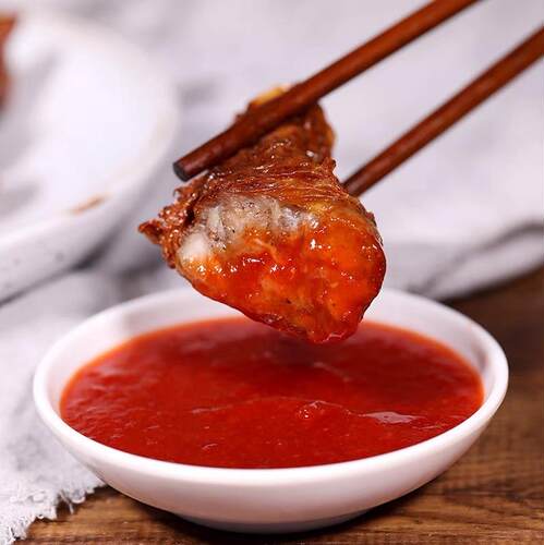 闽南 高塔高仔甜辣椒酱 蒜蓉甜辣酱 灌汤包海蛎煎肉粽子酱料蘸料 - 图0