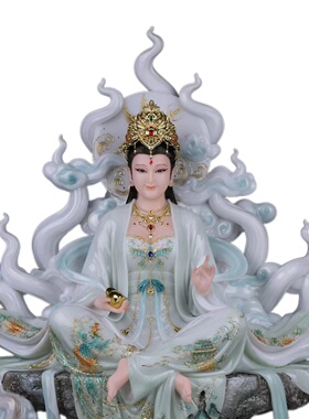 玉石祝福中式家用九姑娘摆件