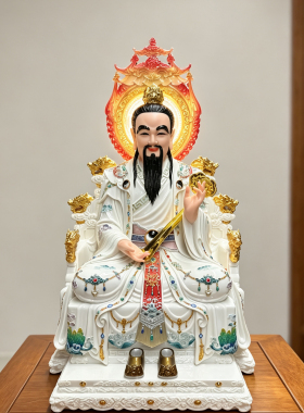 仿瓷太上老君三清道祖三清祖师爷道德天尊灵宝天尊元始天尊摆件