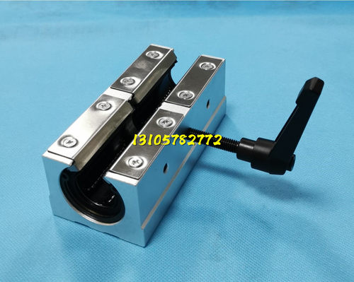 带锁紧开口型直线轴承座SBR16 20 25 30UU固定环定位直线导轨滑块 - 图2