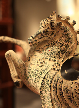 家居风水马踏青云摆设仿古工艺品