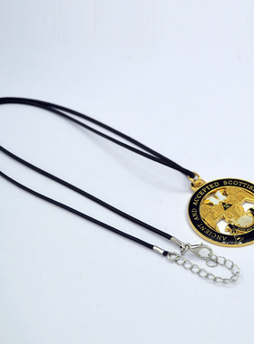 共济会双头鹰复古蹦迪配饰吊坠