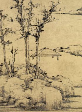 名画仿古书房玄关风水挂画装裱
