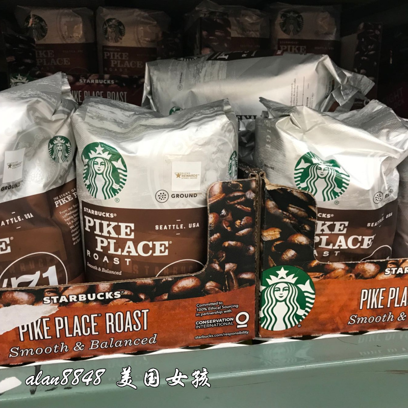 美国Starbucks星巴克 Pike Place派克市场咖啡粉非速溶咖啡1130g-图3