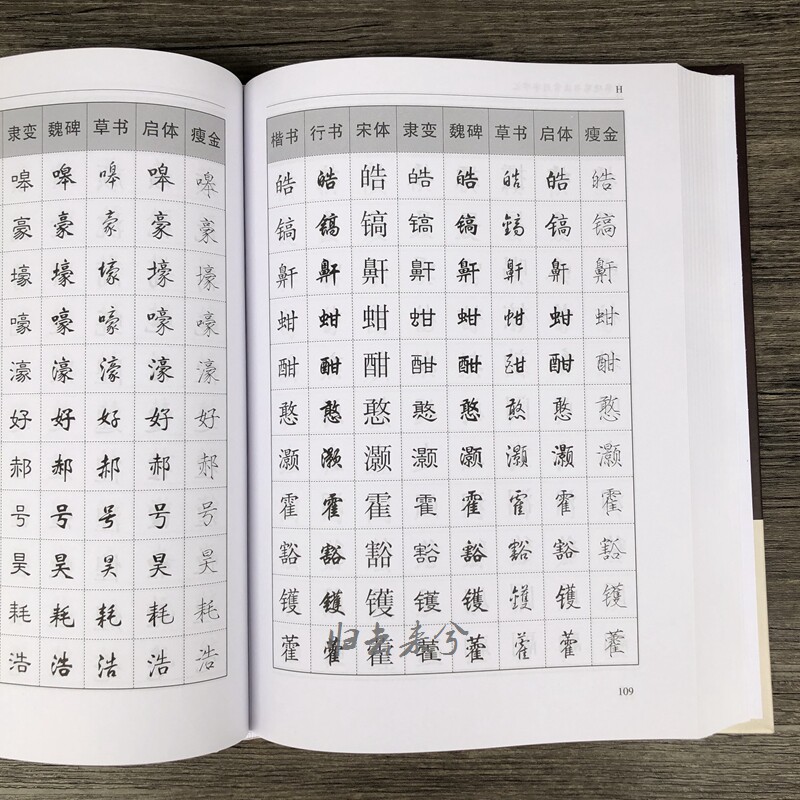 硬笔书法字帖楷书行书隶书草书瘦金体启功字汇钢笔字帖临摹练字帖