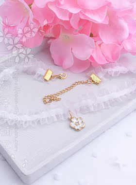 丝绒萝莉风原宿花边洛丽塔锁骨链