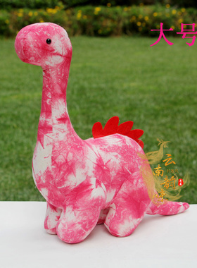 文创扎染蓝染布艺玩偶家居摆件