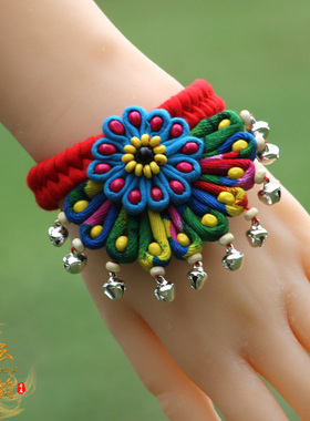 云南复古民族风手工编织手链