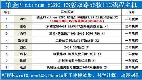 铂金8260 8265 8272CL 8280 8255C双路56核112线图形工作站主机 - 图0