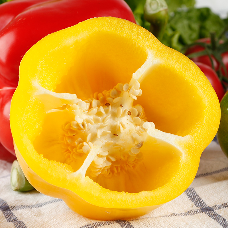 【成都好特蔬】彩椒Bell pepper 500g 红黄彩椒搭配新鲜顺丰包邮 - 图1