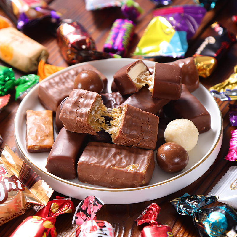 俄罗斯进口巧克力糖果混合装KDV紫皮糖年货喜糖散装休闲零食品多图3
