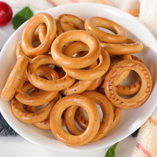 俄罗斯面包圈饼干韦特力牌粗粮酥脆饼网红饱腹代餐零食品进口300g - 图0