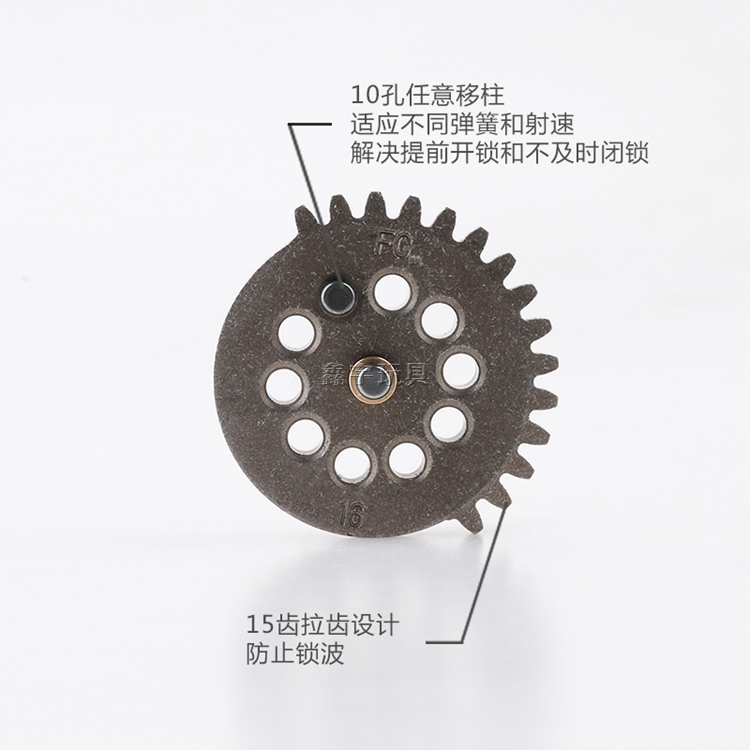 激趣精击SR16 SLR PDX司俊锦明2号金属齿轮FC16:1加硬金属移柱齿-图1