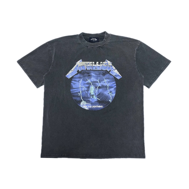 Metallica做旧水洗短袖 复古tee vtg vintage 非 fog 摇滚 Homage - 图3