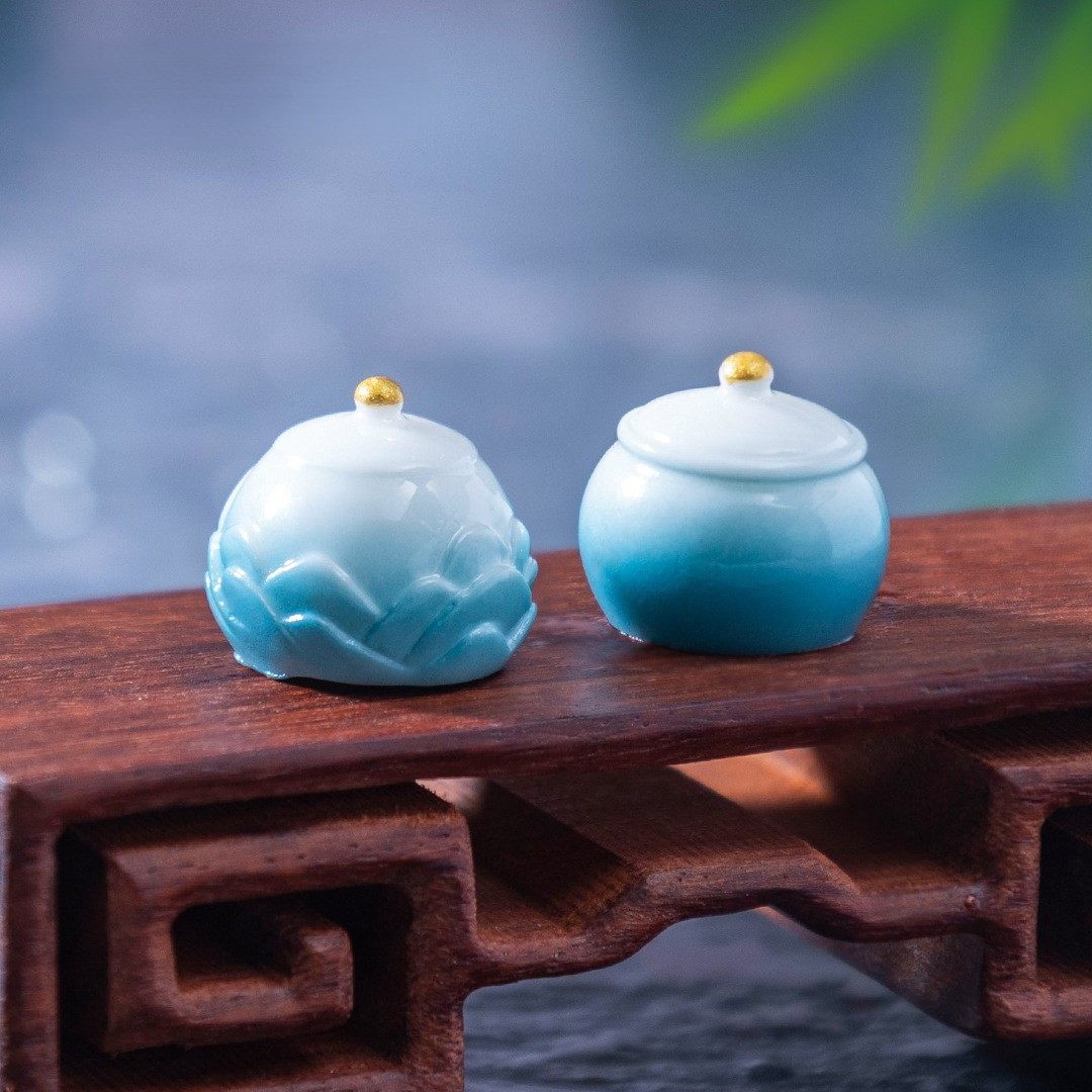 微景观创意仿真国风青山茶具 娃娃屋diy装饰品配件微缩桌面小摆件,淘宝优惠券,粉丝福利购,淘宝优惠卷