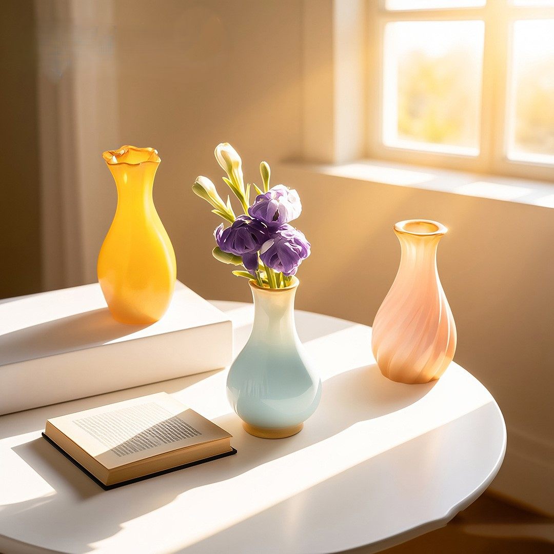 微景观创意手工插花艺术花瓶 DIY娃娃屋装饰品配件迷你树脂小摆件,淘宝优惠券,粉丝福利购,淘宝优惠卷