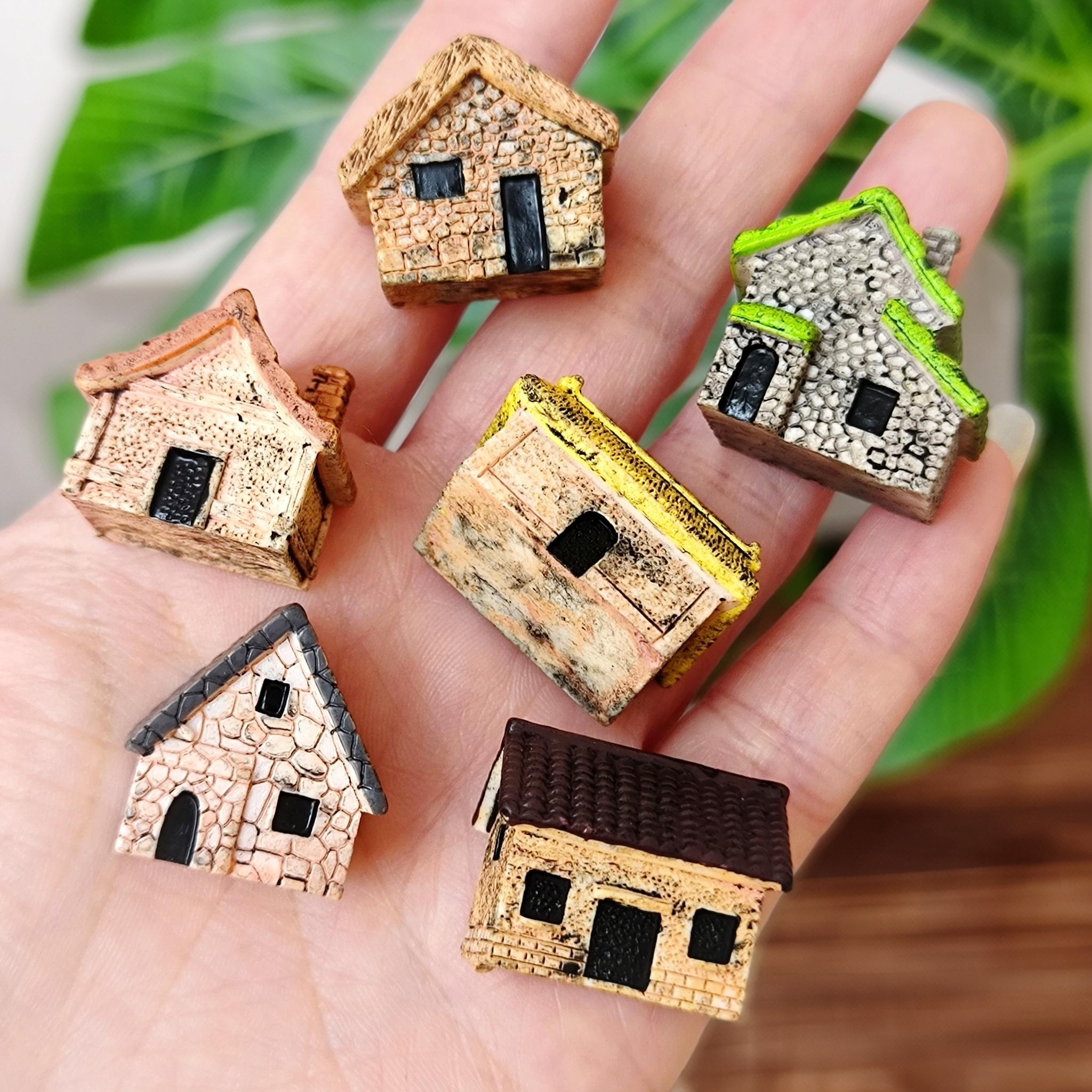 微景观仿真复古乡村茅草房子 旧式房屋 园艺diy造景装饰 桌面摆件,淘宝优惠券,粉丝福利购,淘宝优惠卷