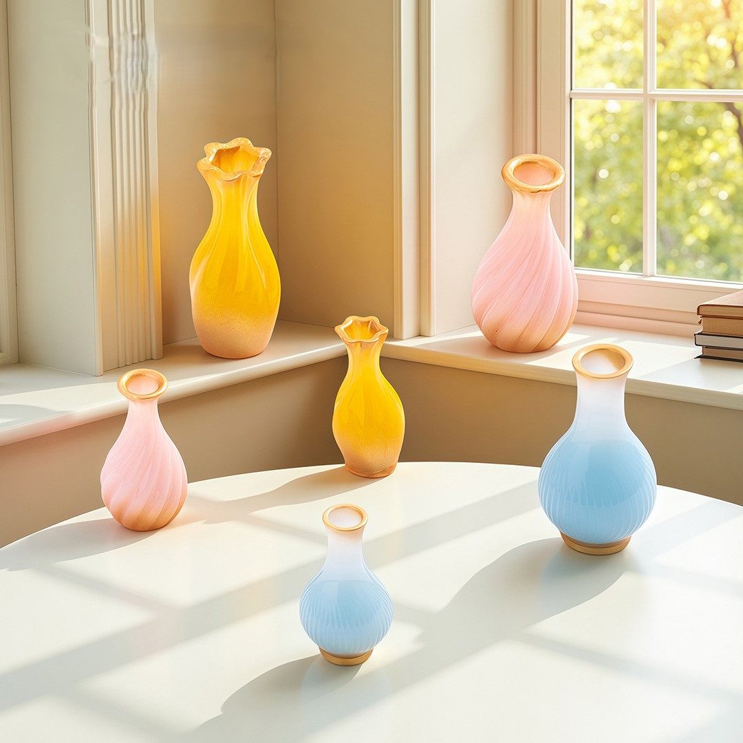 微景观创意手工插花艺术花瓶 DIY娃娃屋装饰品配件迷你树脂小摆件,淘宝优惠券,粉丝福利购,淘宝优惠卷