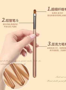 美甲笔刷套装日式专业彩绘拉线笔晕染画花渐变法式光疗笔专用工具