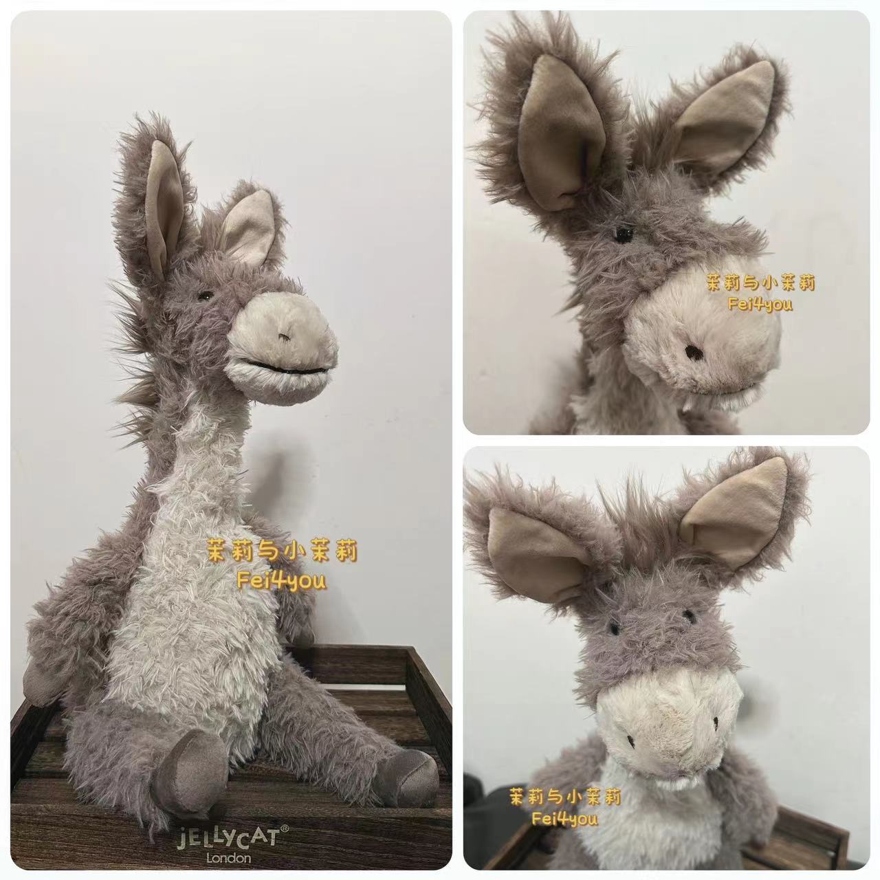 英国JELLYCAT新品达里奥小驴憨厚可爱毛绒玩具安抚玩偶公仔礼物 - 图0