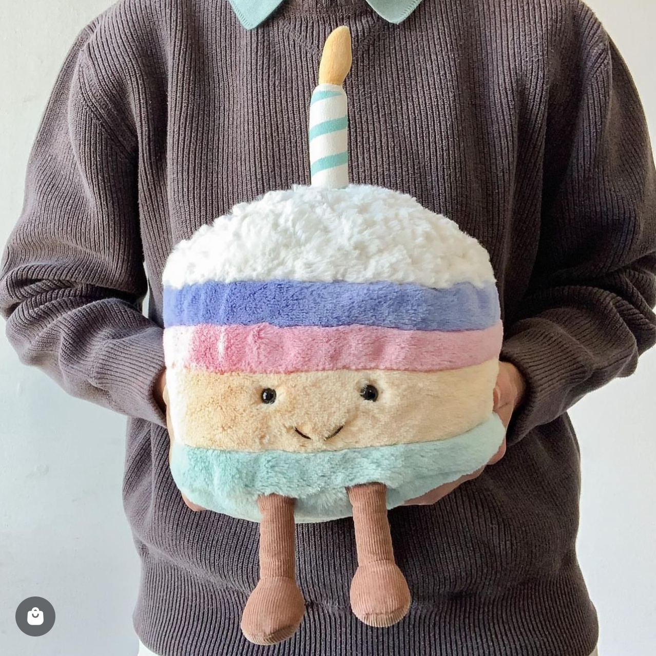 英国正品jELLYCAT趣味彩虹生日蛋糕可爱柔软毛绒玩具公仔玩偶送礼-图2