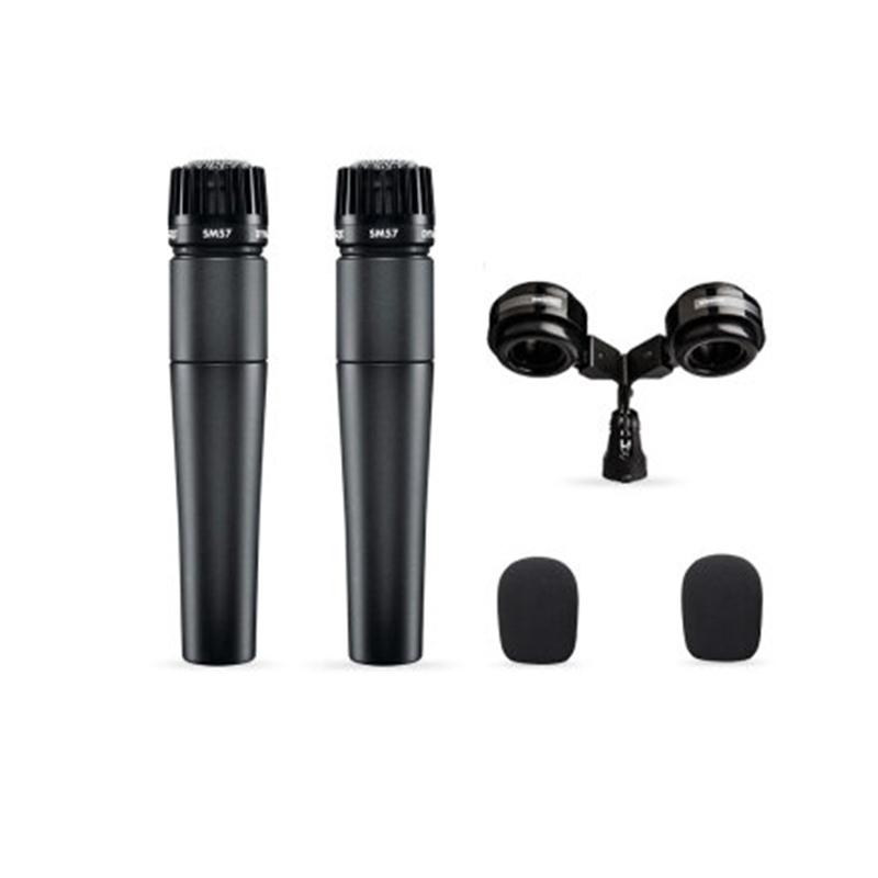 Shure/舒尔 SM57/A2WS话筒防风罩VIP55SM防震架总统领导演讲套装 - 图0