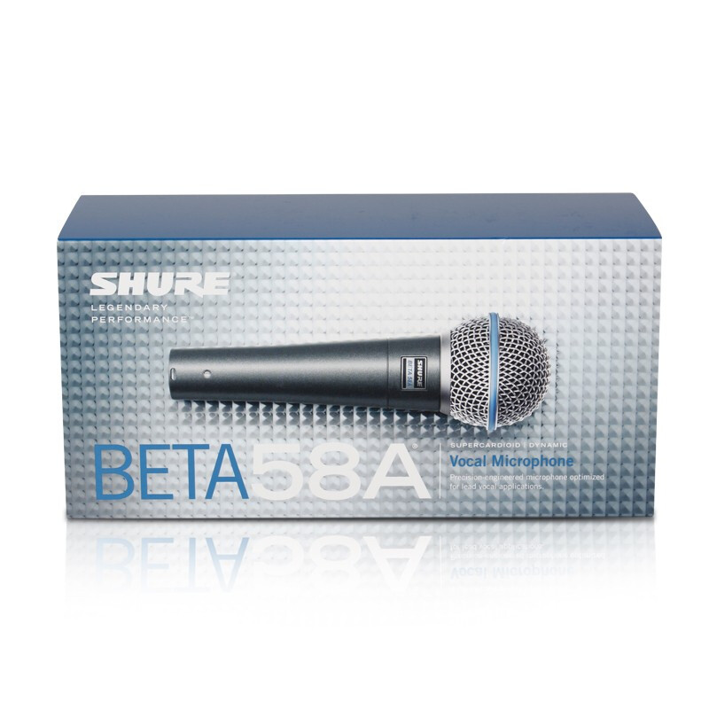 Shure/舒尔BETA58A有线动圈话筒专业舞台演出主持K歌唱歌麦克风 - 图1