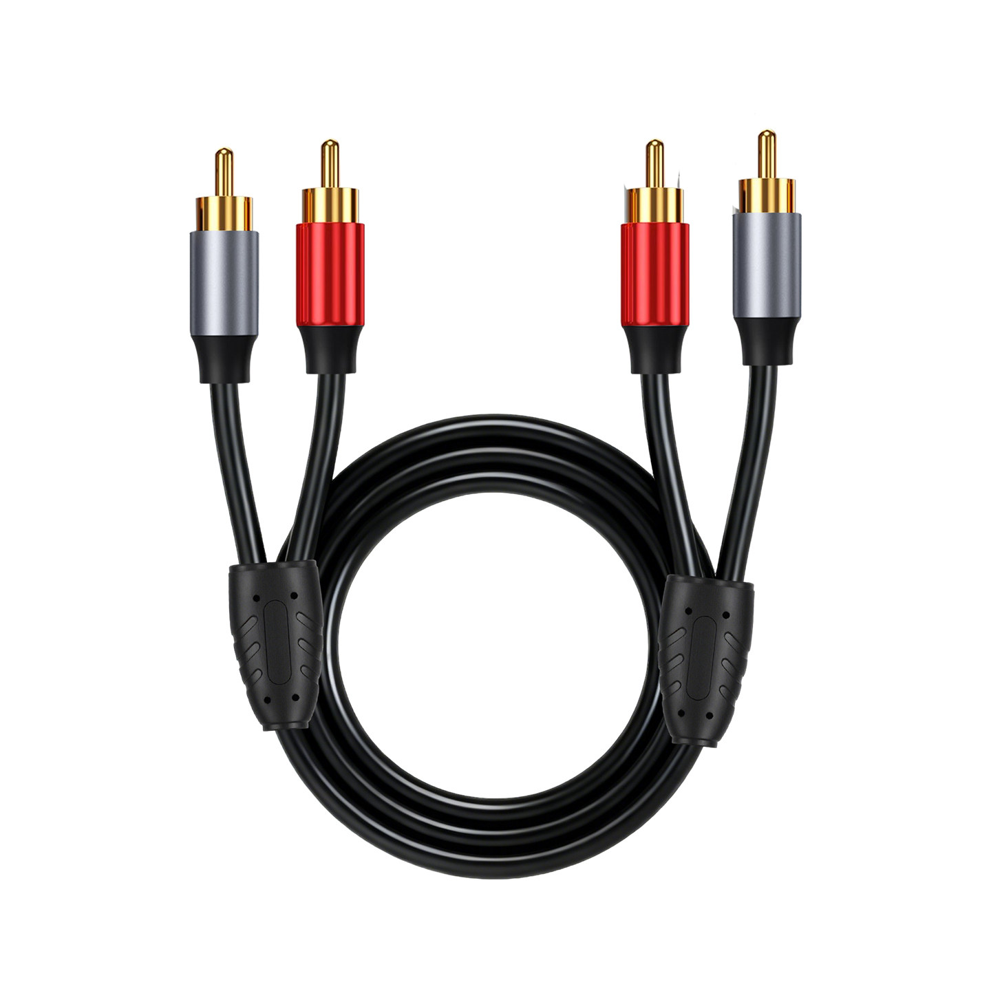 Emate double lotus audio cable 2rca two-to-two high-frequency fidelity speaker cable connected to the audio amplifier signal cable