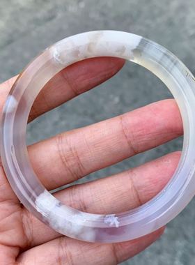 婚纱樱花玛瑙仙女款风圆条手镯