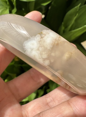 果冻体柠檬黄满花小圈口玛瑙手镯