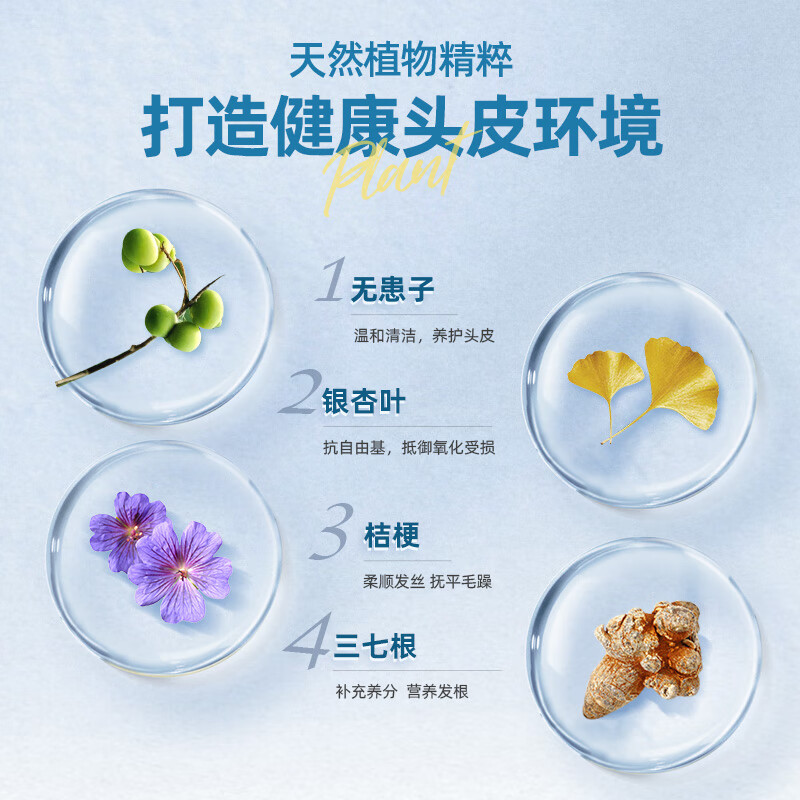 云南白药养元青洗发水控油去屑柔顺改善毛躁洗头膏乳男女500ml - 图2