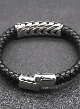 民族风皮手链皮绳复古编织男女