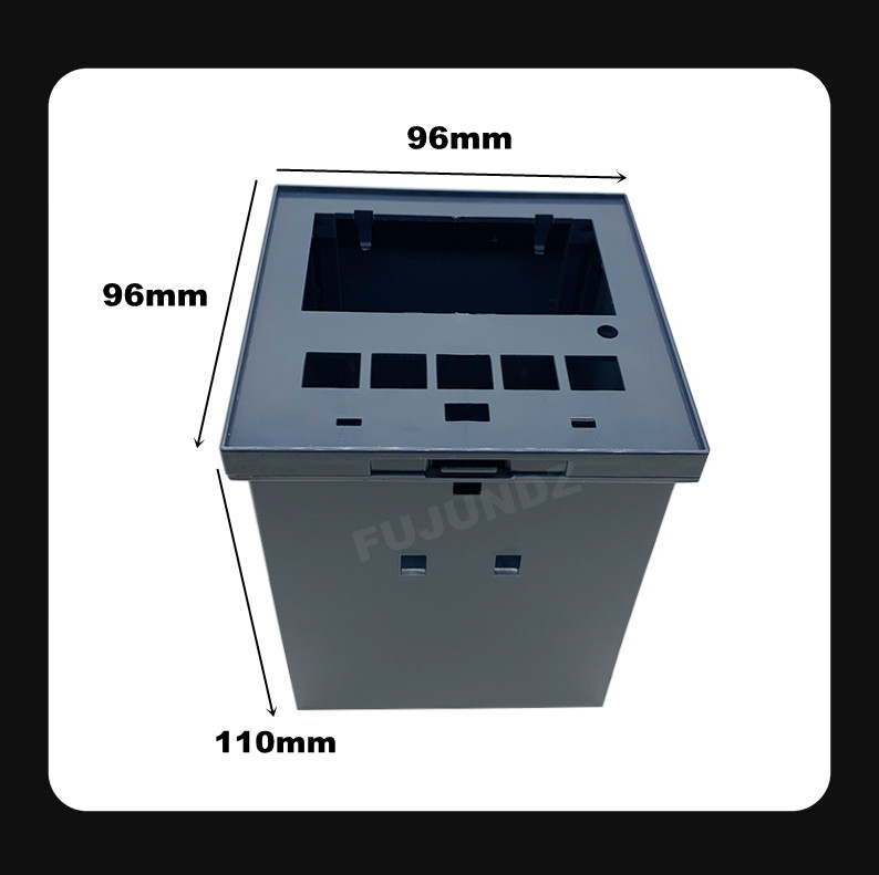 柜装仪表外壳塑料外壳智能数显温度仪器仪表壳9610尺寸96*96*110 - 图0