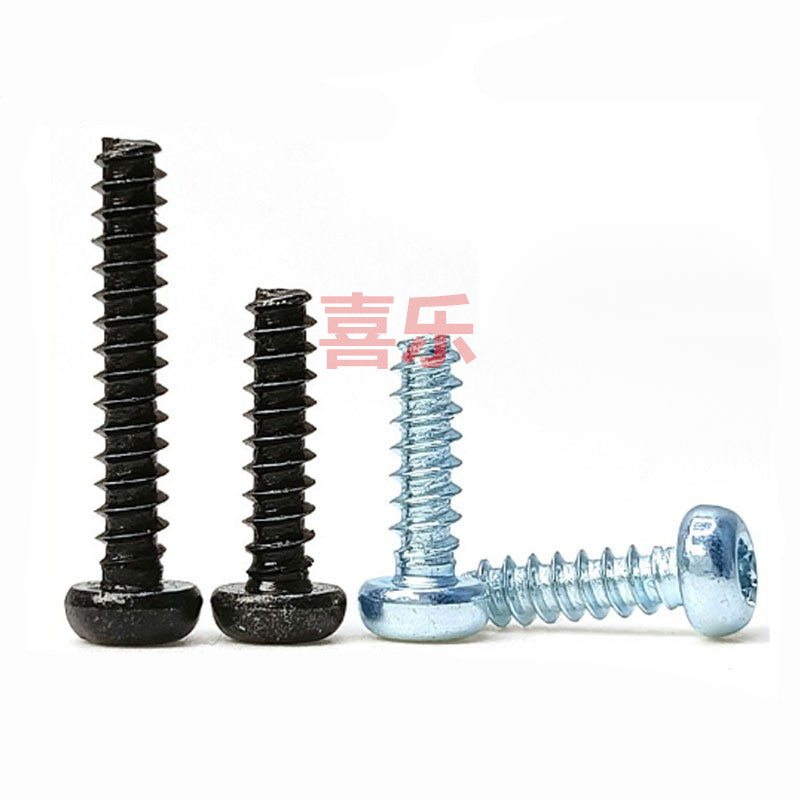 梅花自攻螺丝钉平尾尖尾镀锌扁头黑锌盘头带垫圆头螺钉m2m3m4m5m6 - 图1