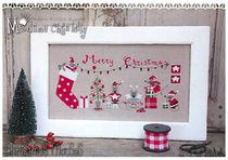 12878 Christmas Small Mouse Cross embroidered electronic diagram redrawing source file XSDs