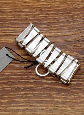 亚光磨花镀银设计师腔调森女文艺嘻哈朋克摇滚范潮人个性手链