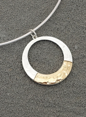 拉睦RLM SOHO金银双色拼接设计师腔调森女文艺嘻哈朋克摇滚范项圈