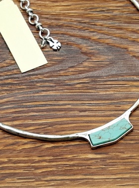 西洋欧美风做旧银色设计师气质森女文艺范复古VINTAGE项链项圈