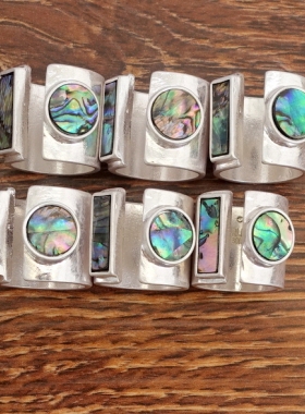 幻彩鲍贝母贝设计师腔调森女文艺范网红潮人个性戒指环