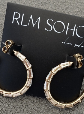 拉睦RLM SOHO度假摄影宴会派对婚纱礼服裙T台走秀场C字耳环圈饰品