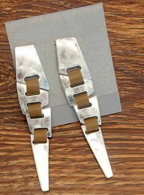 西洋欧美风设计师腔调森女文艺嘻哈朋克范耳钉饰项链套装