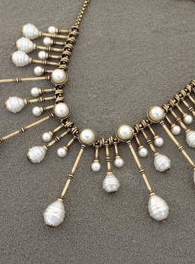 度假摄影宴会派对婚纱礼服裙T舞台走秀场潮人时尚大气潮酷项链