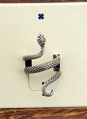 复古做旧银色设计师腔调森女文艺范妖娆盘蛇灵蛇戒指环