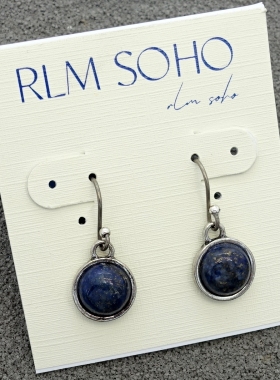 拉睦RLM SOHO镶嵌石头双面做工森女文艺范简洁百搭耳环坠项链套装