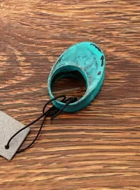 设计师腔调森女文艺术气质嘻哈朋克摇滚范斑驳青铜绿潮人戒指环