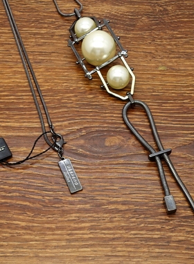 卡卡外饰MAX宴会派对T舞台走秀场明星款奢侈品大牌风项链毛衣链