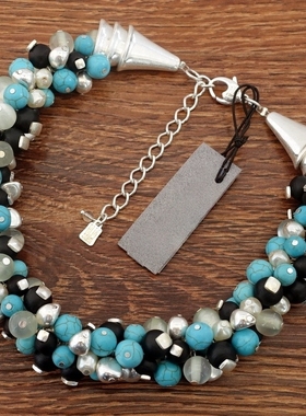 多色串珠设计师腔调森女文艺范度假摄影宴会派对舞台走秀场项链