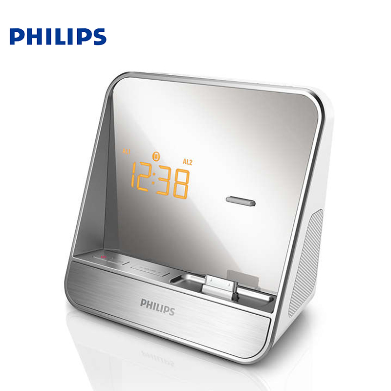 Philips/飞利浦 AJ5300D苹果音乐底座音箱卧室时钟收音机闹铃音响-图0