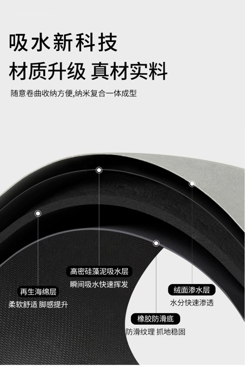 厨房卫生间防滑硅藻泥茶几垫轻奢入户门垫玄关垫小地毯地垫可定制,淘宝优惠券,粉丝福利购,淘宝优惠卷